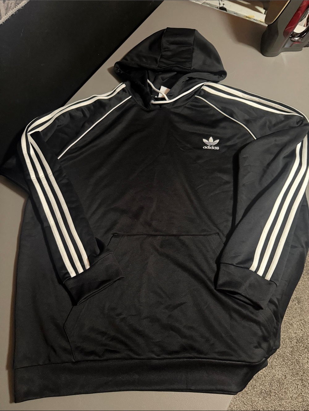 Adidas Originals Pullover Hoodie Sleek Material mens size XXL